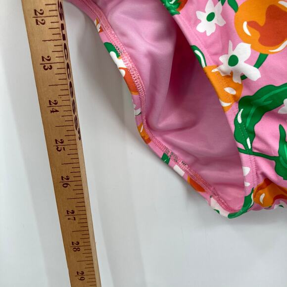 Lands End x Draper James Citrus Wild Blossom One Piece Swimsuit Women’s 8 Pinup - Picture 11 of 12